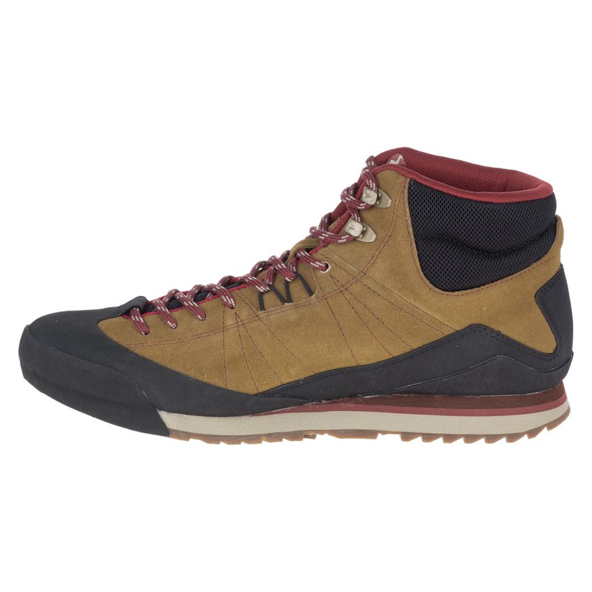 Bottes Merrell Catalyst Mid Suede Waterproof Marron Clair Homme | X.P.OKQK